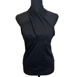 Nation Ltd Hanna Halter Top Black Women's Size Medium Boho Summer Classic